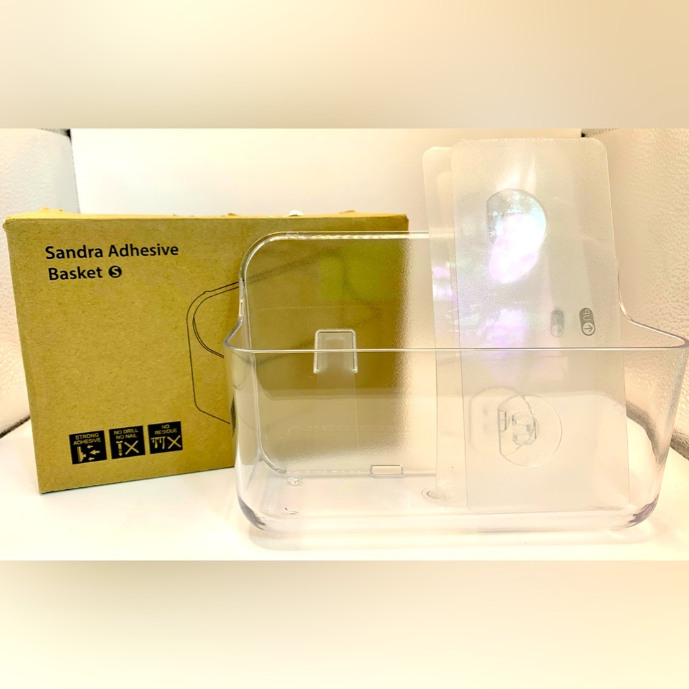New Sandra Adhesive Basket - Plastic